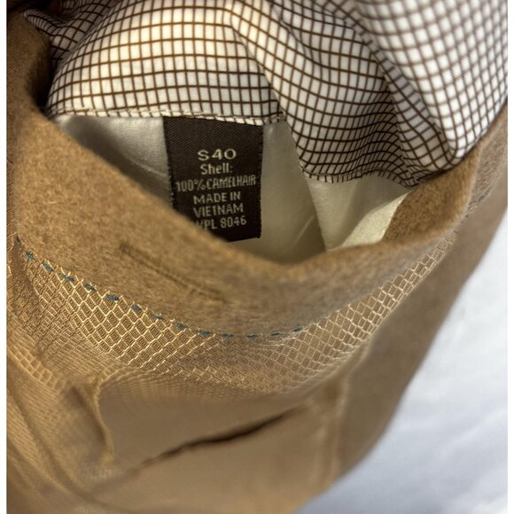 NEW Tasso Elba 100% Camelhair Blazer Jacket Mens 40S Tan Lanificio Campore Italy - Picture 5 of 16